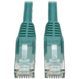 Tripp Lite 25ft Cat6 Gigabit Snagless Molded Patch Cable RJ45 M/M Green 25', 25ft, 1 x RJ-45 Male, 1 x RJ-45 Male, Green