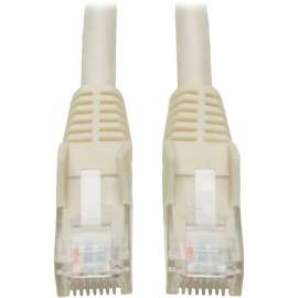 Tripp Lite 3ft Cat6 Gigabit Snagless Molded Patch Cable RJ45 M/M White 3', Category 6, 3ft, 1 x RJ-45 Male, 1 x RJ-45 Male