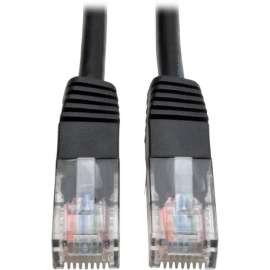Tripp Lite Cat5e 350 MHz Molded (UTP) Ethernet Cable (RJ45 M/M) PoE Black 4 ft. (1.22 m), Category 5e, 4ft, RJ-45 Male Network, 1 x RJ-45 Male
