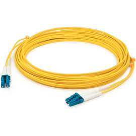 AddOn 1m LC (Male) to LC (Male) Yellow OS2 Duplex Fiber OFNR (Riser-Rated) Patch Cable, 100% compatible and guaranteed to work