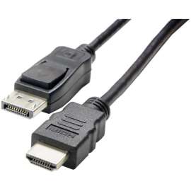 VisionTek HDMI to DisplayPort 1.5M Active Cable (M/M), HDMI to DisplayPort DP 1.5M 5ft Active male to male cable HDMI source DP Monitor 1080P Bus Powered