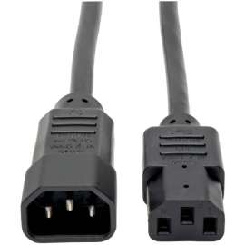 Tripp Lite Computer Power Extension Cord Adapter 10A 18AWG C14 to C13 6', 10A, 18AWG (IEC-320-C14 to IEC-320-C13) 6-ft."