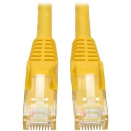 Tripp Lite 5ft Cat6 Gigabit Snagless Molded Patch Cable RJ45 M/M Yellow 5', 5ft, 1 x RJ-45 Male, 1 x RJ-45 Male, Yellow