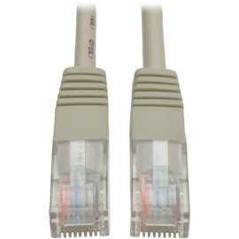 Tripp Lite 15ft Cat5e / Cat5 350MHz Molded Patch Cable RJ45 M/M Gray 15', 15ft, 1 x RJ-45 Male, 1 x RJ-45 Male, Gray