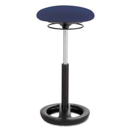 Safco Twixt Active Seating Stool - 22-32"H - Blue