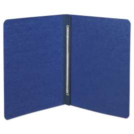 PRESSTEX Report Cover with Tyvek Reinforced Hinge, Side Bound, Two-Piece Prong Fastener, 3" Capacity, 8.5 x 11, Dark Blue