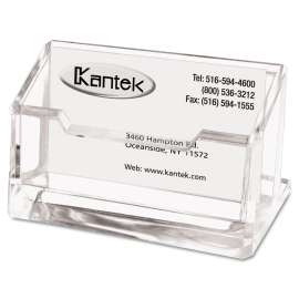 Acrylic Business Card Holder, Holds 80 Cards, 4 x 1.88 x 2, Clear