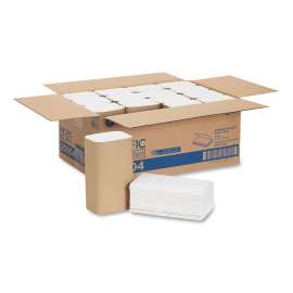 Pacific Blue Basic S-Fold Paper Towels, 10.25 x 9.25, White, 250/Pack, 16 Packs/Carton