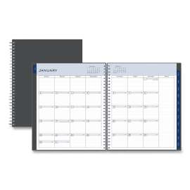 Passages Monthly Planner, 10 x 8, Charcoal Cover, 12-Month (Jan to Dec): 2023