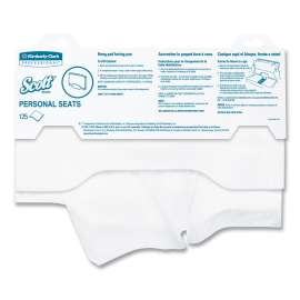 Personal Seats Sanitary Toilet Seat Covers, 15 x 18, White, 125/Pack