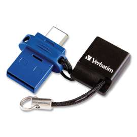 Verbatim - Store 'n' Go™ 64 GB Blue OTG USB 3.2 Flash Drive for USB-C™ (1 per Pack)