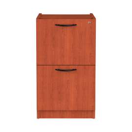 Alera Valencia Series Full Pedestal File, Left/Right, 2 Legal/Letter-Size File Drawers, Medium Cherry, 15.63" x 20.5" x 28.5"