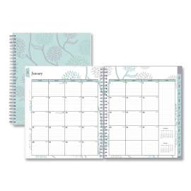 Rue Du Flore Monthly Planner, Rue Du Flore Artwork, 10 x 8, Jade/Lavender Cover, 12-Month (Jan to Dec): 2023