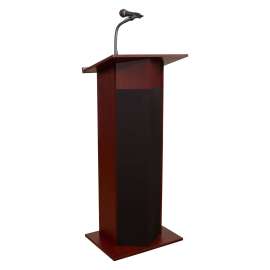 NPS - Power Plus Series Mahogany Wood Oklahoma Sound™ Lectern