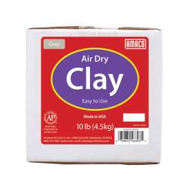 Air Dry Clay, Gray, 10 lbs.