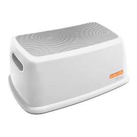 Toddler & Me Step Stool, Gray/White