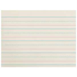 Newsprint Handwriting Paper, Dotted Midline, Grades Pre-K & K, 1-1/8" x 9/16" x 9/16" Ruled Long, 10-1/2" x 8", 500 Sheets