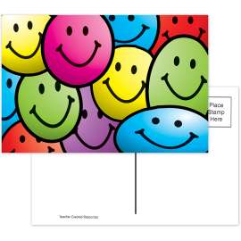 Smiley Faces Postcards, 30/pkg