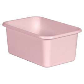 Blush Small Plastic Storage Bin