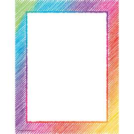 Colorful Scribble Computer Paper