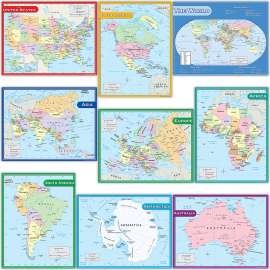 Map Charts Set, Set of 9