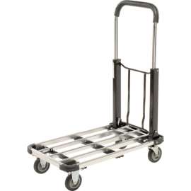 Global Industrial Folding Platform Truck with Telescopic Aluminum Deck 300 Lb. Capacity