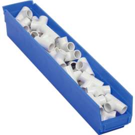 Global Industrial Plastic Nesting Storage Shelf Bin 4-1/8"W x 23-5/8"D x 4"H Blue