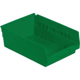 Global Industrial Plastic Nesting Storage Shelf Bin 8-3/8"W x 11-5/8"D x 4"H Green