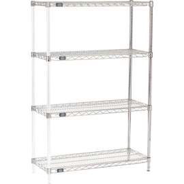 Nexel Shelving Wire Shelving Add-On Unit, 36"W x 14"D x 54"H