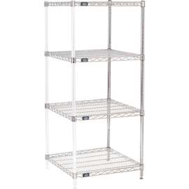 Nexel Shelving Wire Shelving Add-On Unit, 24"W x 24"D x 54"H