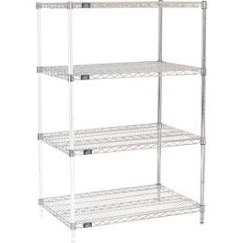 Nexel Shelving Wire Shelving Add-On Unit, 36"W x 24"D x 54"H