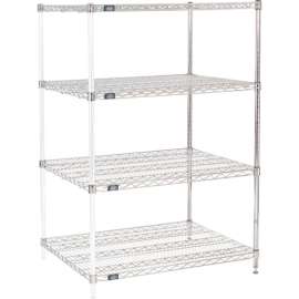 Nexel Shelving Wire Shelving Add-On Unit, 36"W x 30"D x 63"H