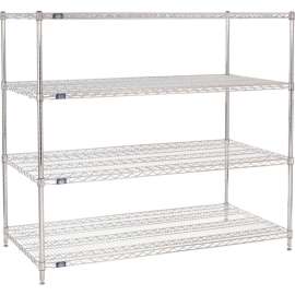 Nexel Shelving Wire Shelving Starter Unit, 60"W x 30"D x 54"H