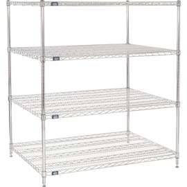 Nexel Shelving Wire Shelving Starter Unit, 48"W x 36"D x 63"H