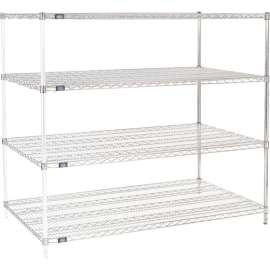 Nexel Shelving Wire Shelving Add-On Unit, 60"W x 36"D x 63"H