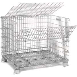 Global Industrial 32 X 40 Folding Wire Container Accessory Lid-Hinged
