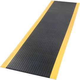 Apache Mills Soft Foot Anti Fatigue Mat 3/8" Thick 2' x 3' Black/Yellow