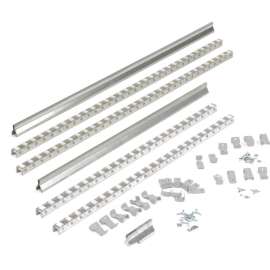 Global Industrial Gravity Carton Flow Roller Track Kit 72"