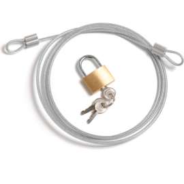 Global Industrial Security Cable Kit-Includes Cable Padlock And 3 Keys