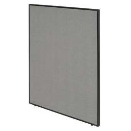 Office Partition Panel, 48-1/4"W x 72"H, Gray