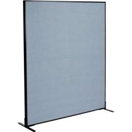 Interion Freestanding Office Partition Panel, 60-1/4"W x 96"H, Blue