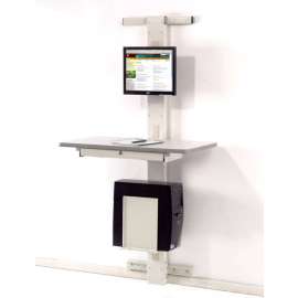 72"H Wall Mount Unit with VESA Mount - Beige