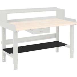 Global Industrial Steel Lower Shelf, 72"W x 14"D, Black