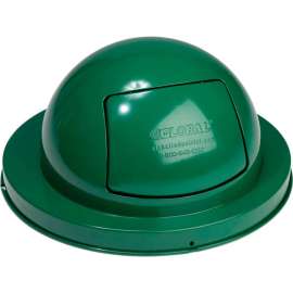 Global Industrial Steel Dome Lid For 36 Gallon Trash Can, Green