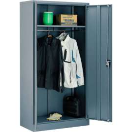 Wardrobe Cabinet Assembled 36x18x72 Gray