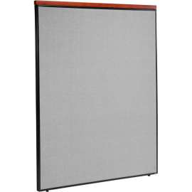Interion Deluxe Office Partition Panel, 60-1/4"W x 73-1/2"H, Gray