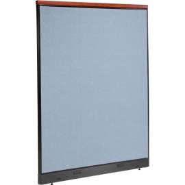 Interion Deluxe Electric Office Partition Panel, 60-1/4"W x 101-1/2"H, Blue