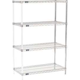 Nexel Shelving Wire Shelving Add-On Unit, 36"W x 18"D x 54"H