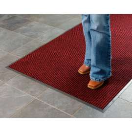 Apache Mills Brush & Clean Entrance Mat 3/8" Thick 3' x 4' Burgundy