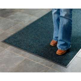 Apache Mills Brush & Clean Entrance Mat 3/8" Thick 3' x 5' Navy Blue